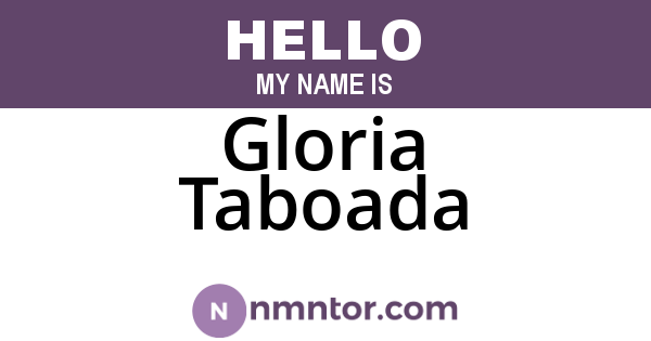 Gloria Taboada