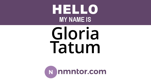 Gloria Tatum