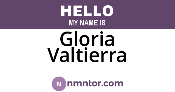 Gloria Valtierra