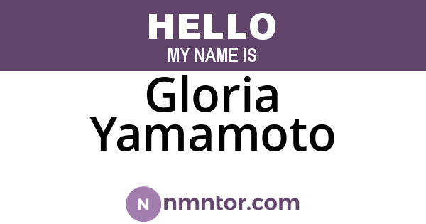 Gloria Yamamoto