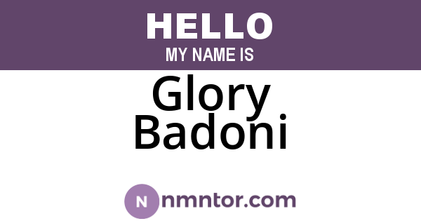 Glory Badoni