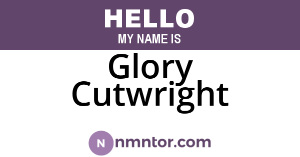 Glory Cutwright