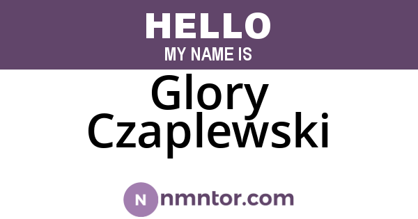 Glory Czaplewski