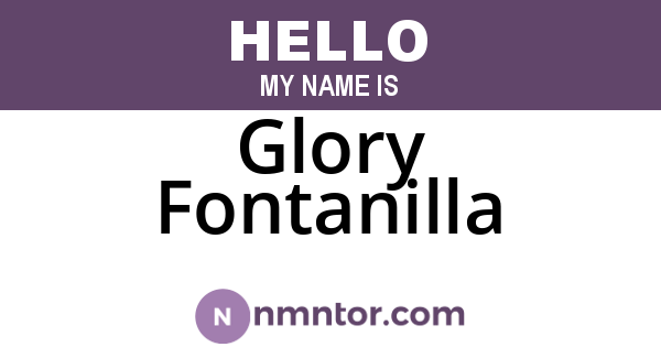 Glory Fontanilla