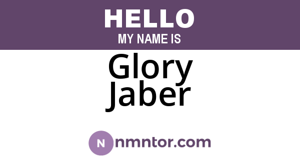 Glory Jaber