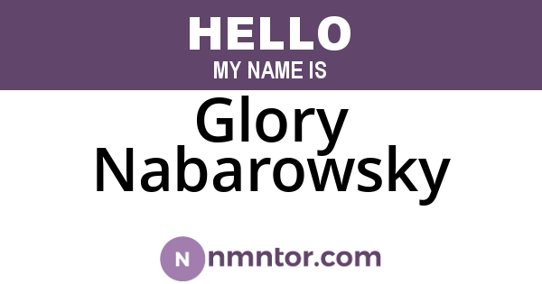Glory Nabarowsky