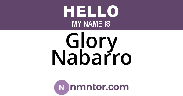 Glory Nabarro
