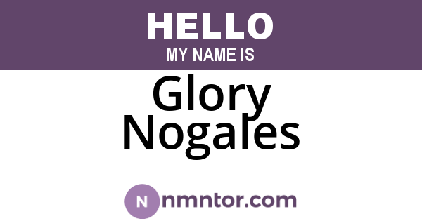 Glory Nogales