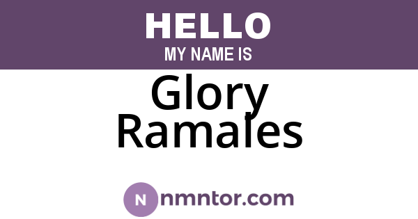 Glory Ramales