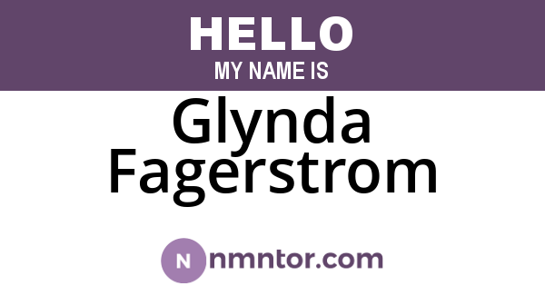 Glynda Fagerstrom