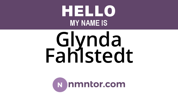 Glynda Fahlstedt