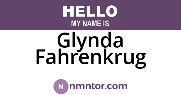 Glynda Fahrenkrug