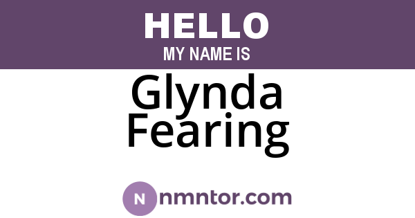Glynda Fearing