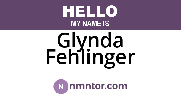 Glynda Fehlinger