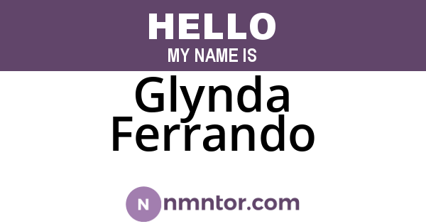 Glynda Ferrando
