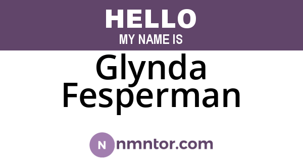 Glynda Fesperman
