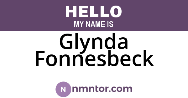 Glynda Fonnesbeck