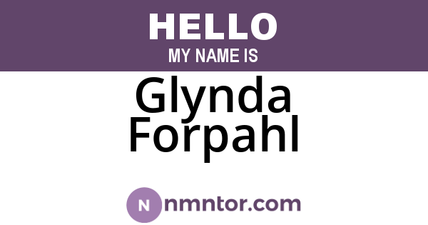 Glynda Forpahl