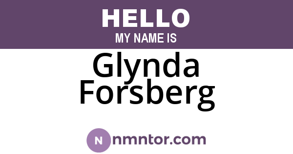 Glynda Forsberg