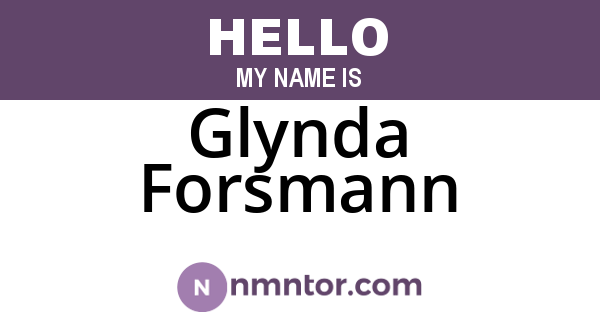 Glynda Forsmann