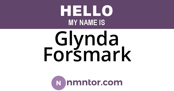 Glynda Forsmark