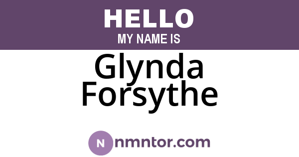 Glynda Forsythe