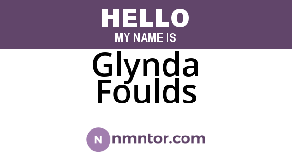Glynda Foulds