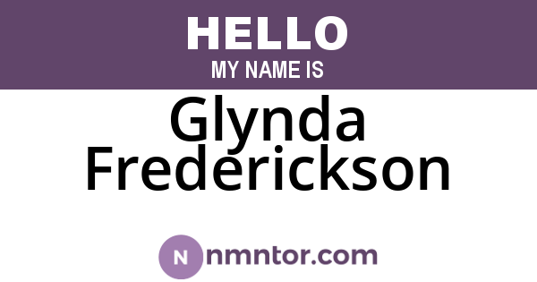 Glynda Frederickson
