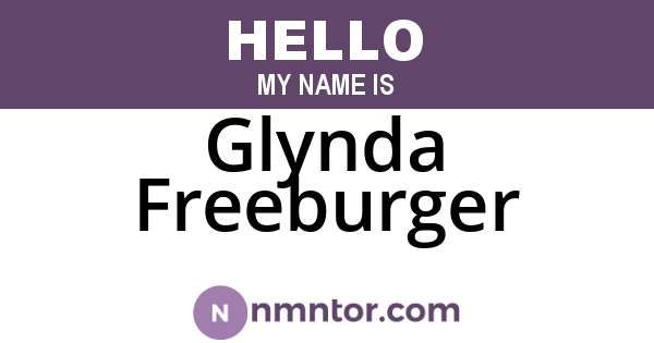 Glynda Freeburger