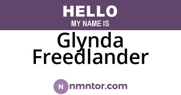 Glynda Freedlander