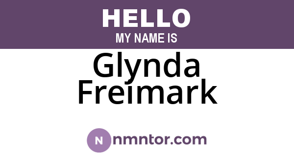 Glynda Freimark