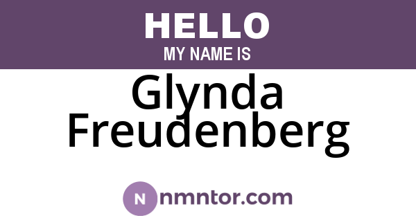 Glynda Freudenberg