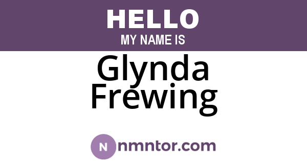 Glynda Frewing