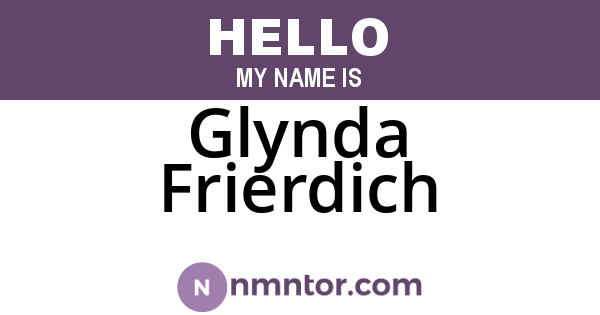 Glynda Frierdich