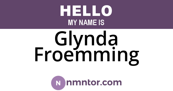 Glynda Froemming