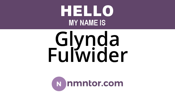 Glynda Fulwider