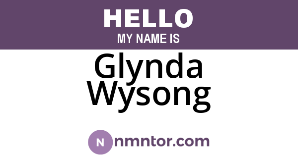 Glynda Wysong