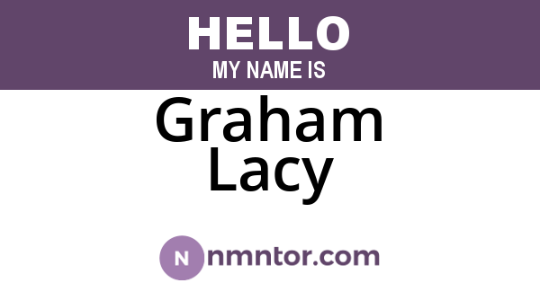 Graham Lacy