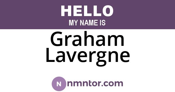 Graham Lavergne