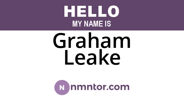 Graham Leake