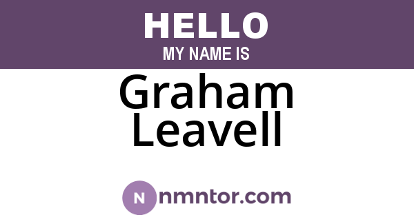 Graham Leavell