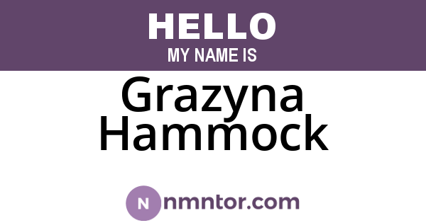 Grazyna Hammock