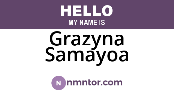 Grazyna Samayoa