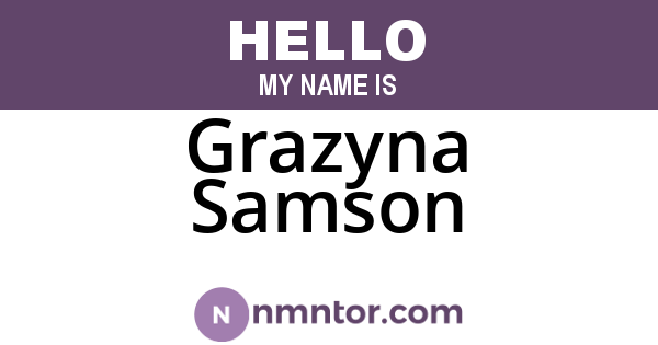 Grazyna Samson
