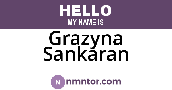 Grazyna Sankaran