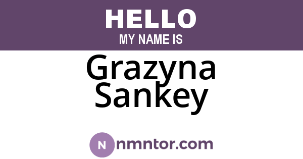 Grazyna Sankey