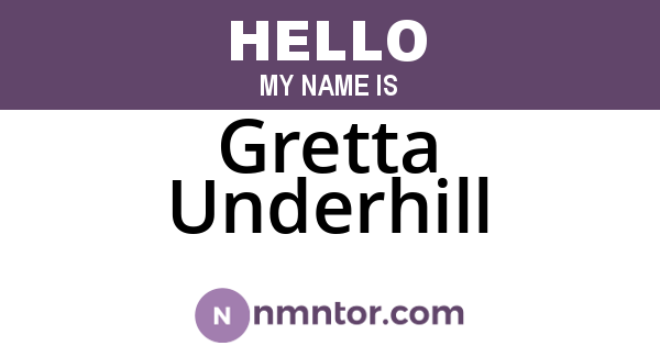 Gretta Underhill