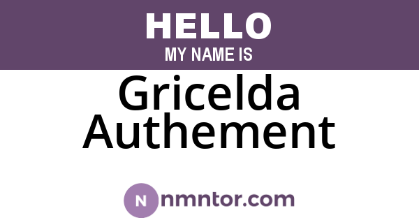 Gricelda Authement