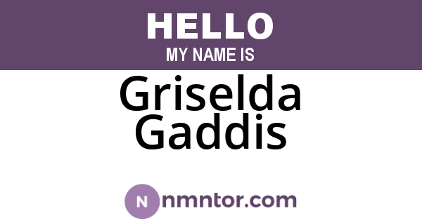Griselda Gaddis