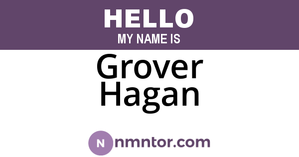 Grover Hagan